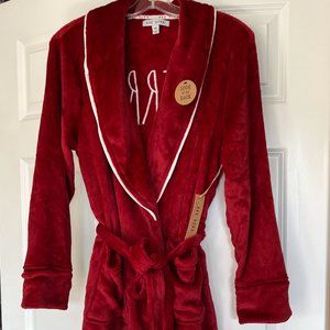 RAE DUNN Women's Short Holiday  "Merry" Bathrobe NWT Size M
